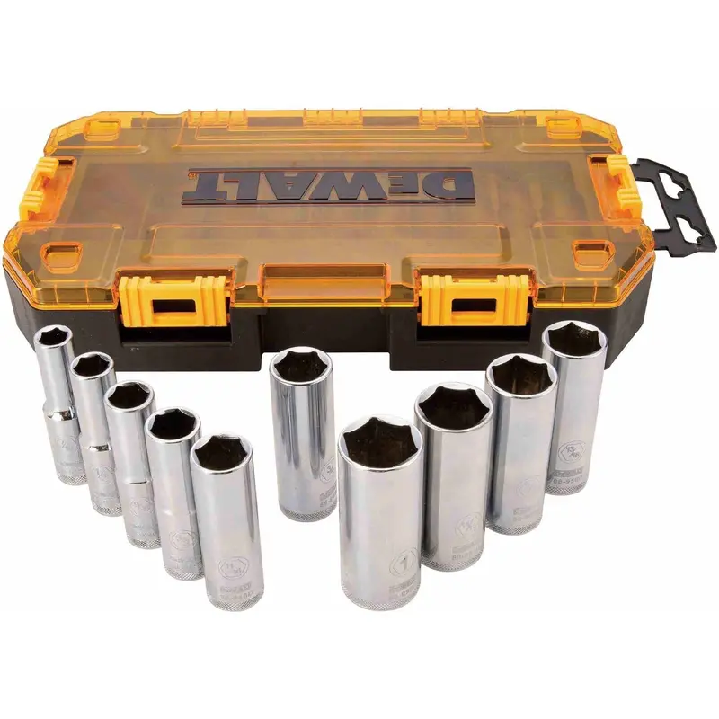Dewalt DWMT73814 10-Piece 1/2-in Drive Deep Socket Set