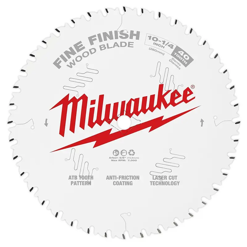 Milwaukee 48-40-1040 10-1/4 in. 40-Tooth Fine Finish Circular Saw Blade