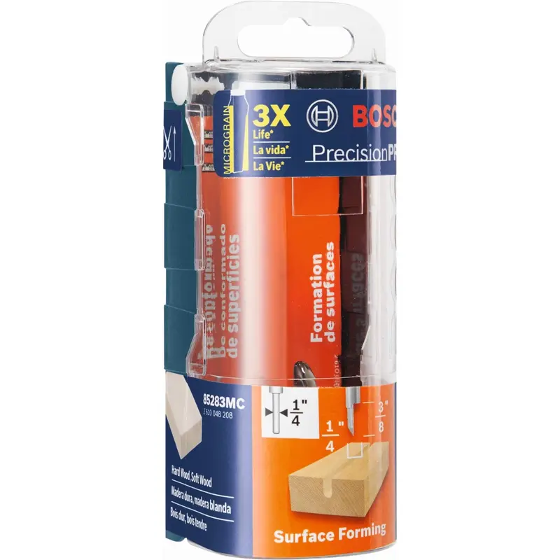 Bosch 85283MC 1/4" x 25/64" Solid Carbide Veining Router Bit