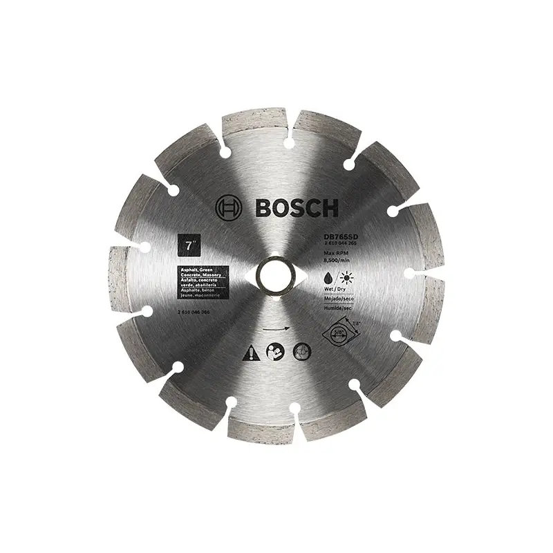 Bosch DB765SD 7" Standard Segmented Rim Diamond Blade with DKO for Soft Materials