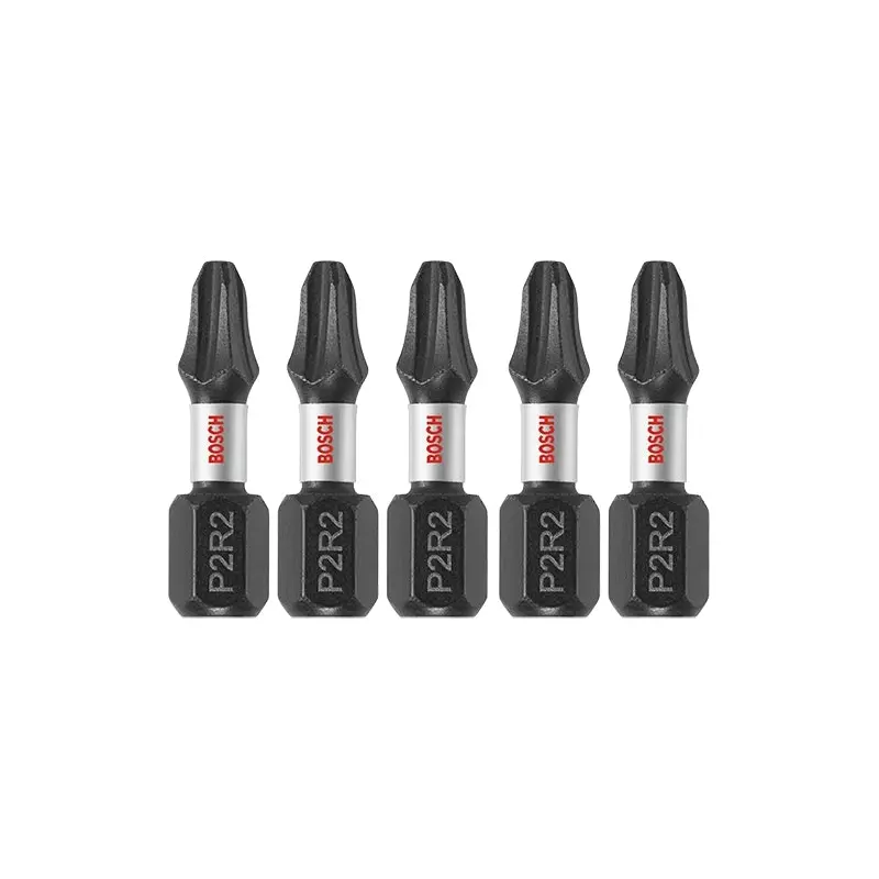 Bosch ITP2R2105 5-Piece Impact Tough 1" Phillips/Square #2 Insert Bits