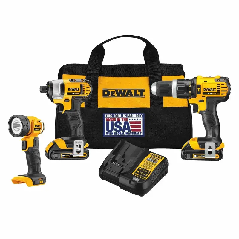 DeWalt DCK384C2 20V Max Compact 3-Tool Combo Kit