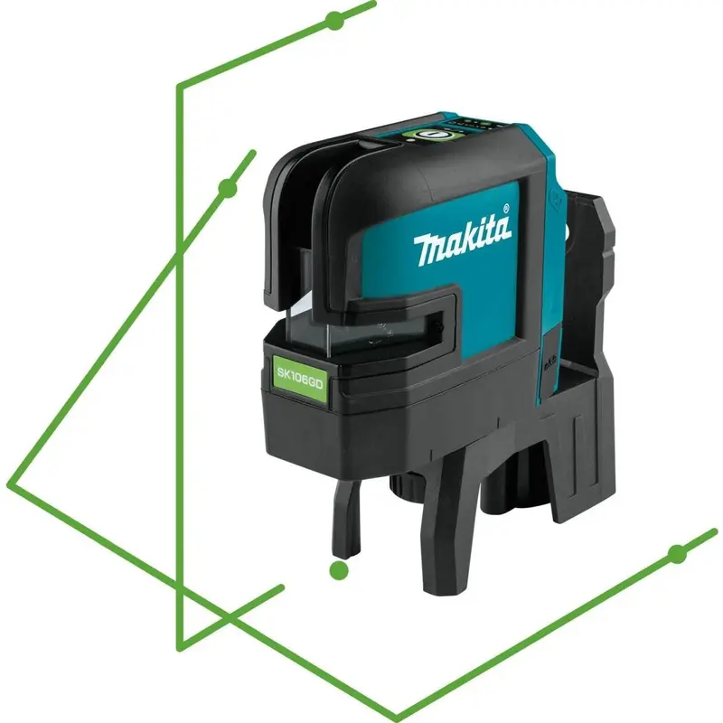 Makita SK106GDZ 12V max CXT Lithium-Ion Cordless Self-Leveling Cross-Line/4-Point Green Beam Laser, Tool Only