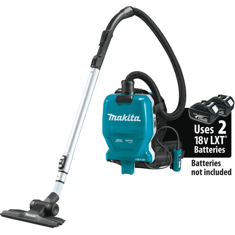Makita XCV09Z 36V (18V X2) LXT Brushless 1/2 Gallon HEPA Filter Backpack Dry Vacuum, Tool Only