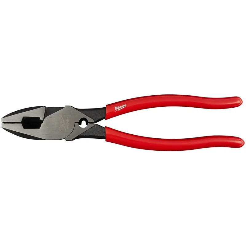 Milwaukee 48-22-6500 High Leverage Linesman's with Crimper-Dipped