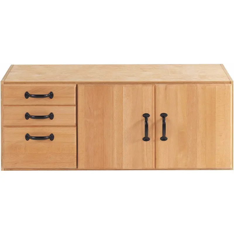 Sjobergs SJO-33457 Storage Cabinet w/ 3-Drawers + 2-Doors