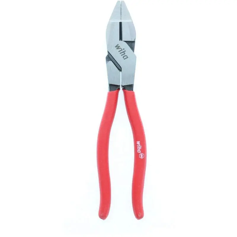 Wiha 32631 Lineman's Pliers. 9.5", High Leverage NE Style, Textured Soft Grips