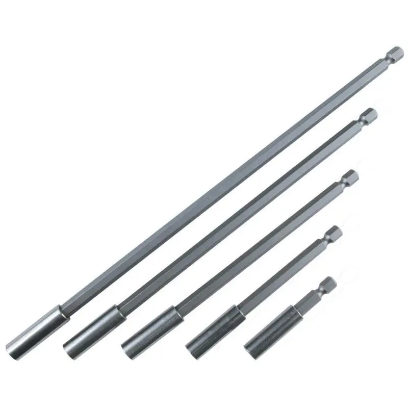 Wiha 71499 Retaining Ring and Magnetic 1/4" Bit Holder 5 Piece Set in Vinyl Pouch