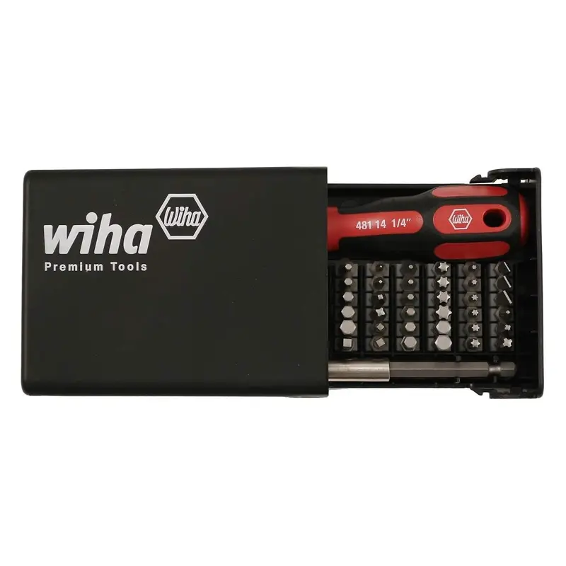 Wiha 71994 Bits Collector Torx/Slotted/Phillips/Square/Hex 38 Piece Set