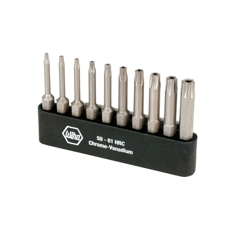 Wiha 74987 10-Piece Security Torx Power Bit Belt Pack Set