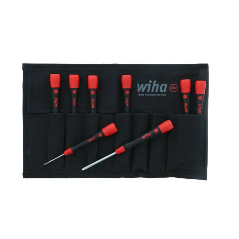 Wiha 26193 8-Piece Picofinish Precision Slotted and Phillips Screwdriver Set