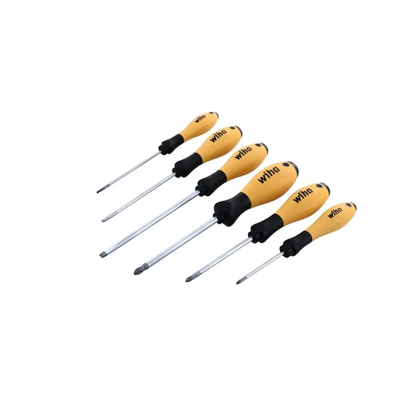 Wiha 30292 6-Piece SoftFinish ESD Slotted and Phillips Screwdriver Set