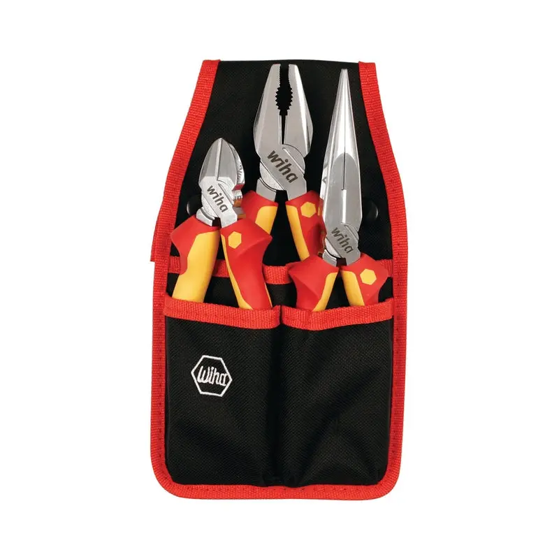 Wiha 32873 3-Piece Insulated Pliers-Cutters Set