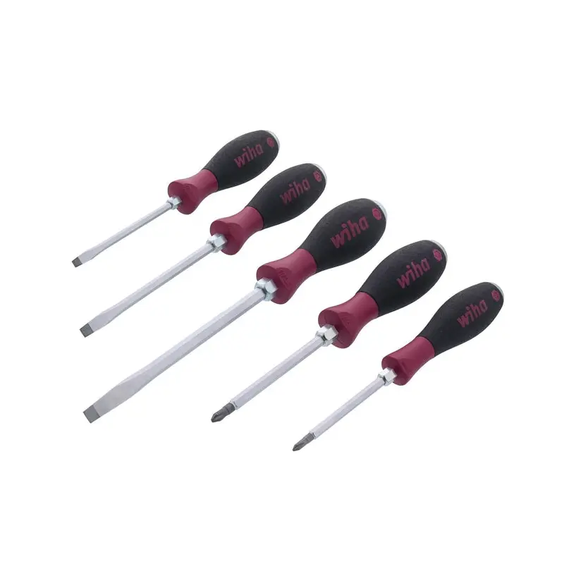 Wiha 53398 8-Piece MicroFinish Xheavy Duty Slotted and Phillips Screwdriver Set