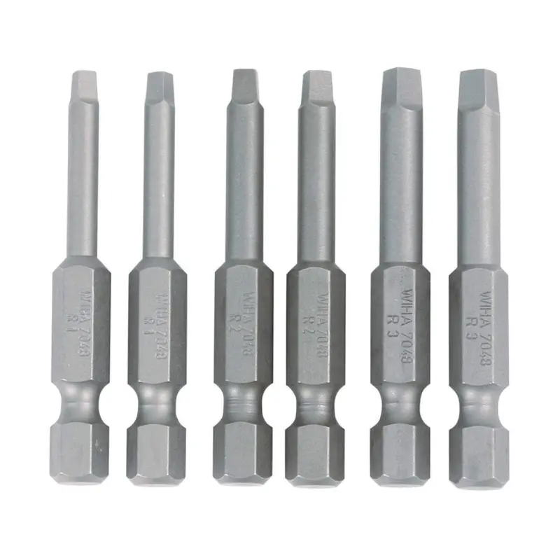 Wiha 74895 Square Power Bit Set 6 Pack