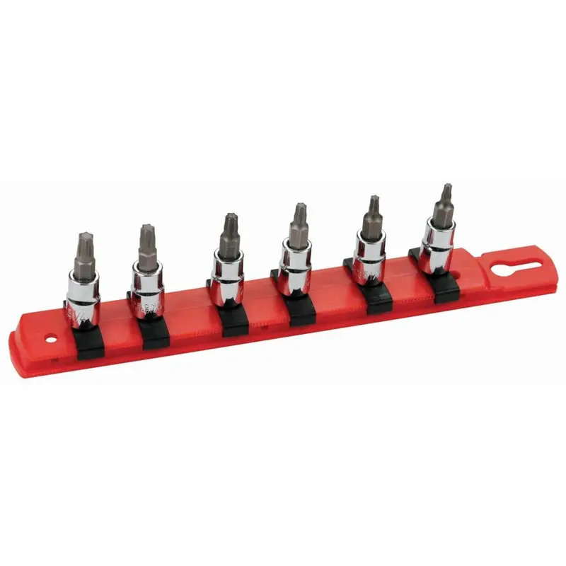 Wiha 76194 Torx Bit Socket 1/4" Square Drive T10-T30 6 Piece Set