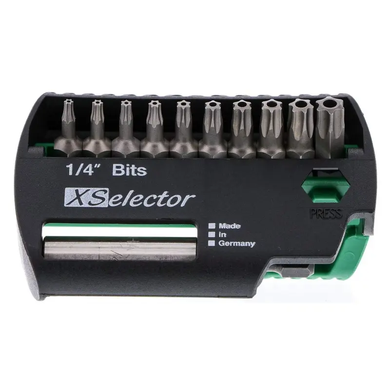 Wiha 79447 Security Torx XSelector Bit Set with Quick Release Holder