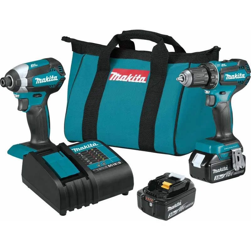 Makita XT281S 18V LXT Lithium-Ion Brushless Cordless 2-Pc. Combo Kit (3.0Ah)