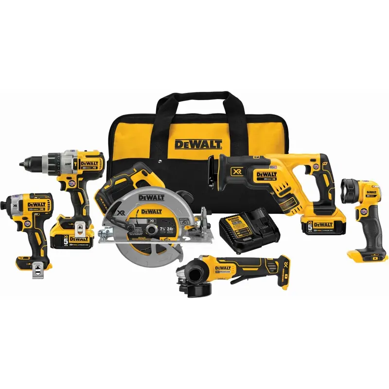DeWalt DCK695P2 20V MAX XR Li-ion 6-Tool Combo Kit