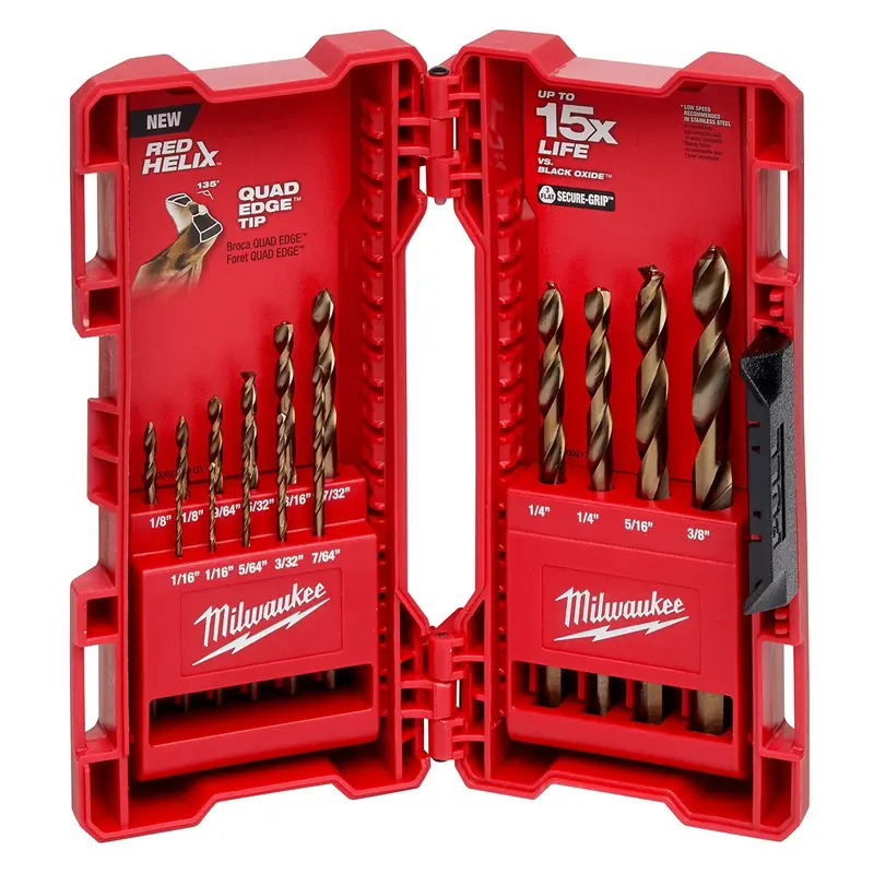 Milwaukee 48-89-2331 15-Piece Cobalt Red Helix Kit