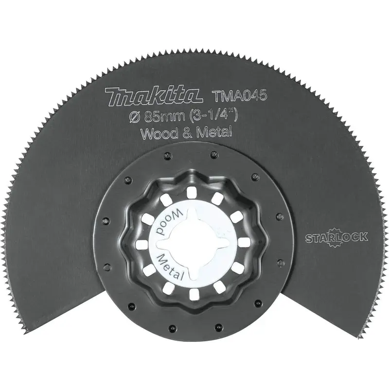 Makita B-67016 Starlock Oscillating Multi-Tool 3-1/4" Bi-Metal Round Segmented Saw Blade