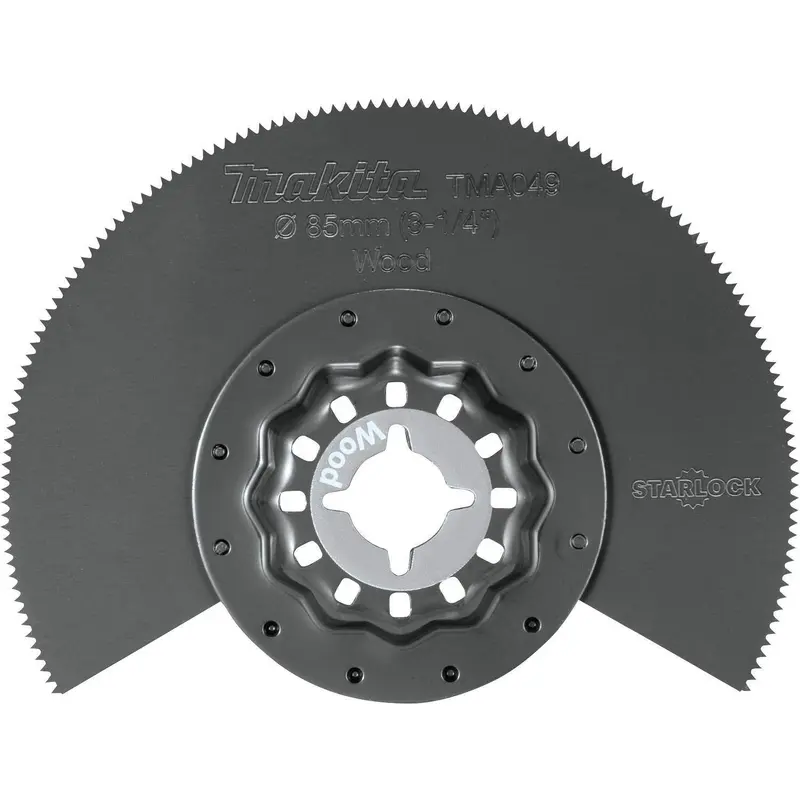 Makita B-67044 Starlock Oscillating Multi-Tool 3-1/4" High Carbon Steel Round Segmented Saw Blade