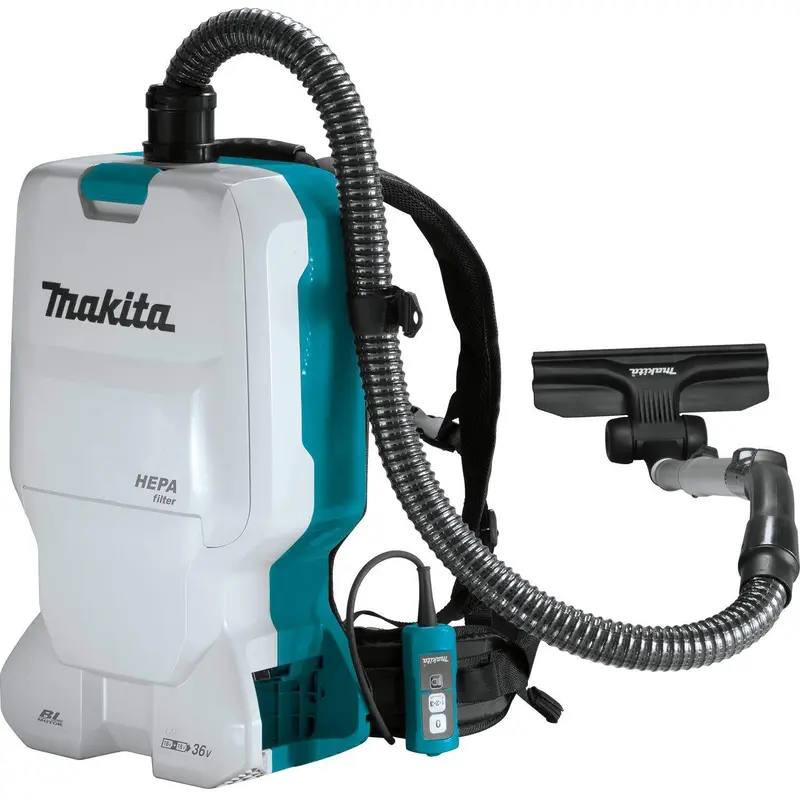 Makita XCV17Z 36V (18V X2) LXT Brushless 1.6 Gallon HEPA Filter Backpack Dry Vacuum, Tool Only