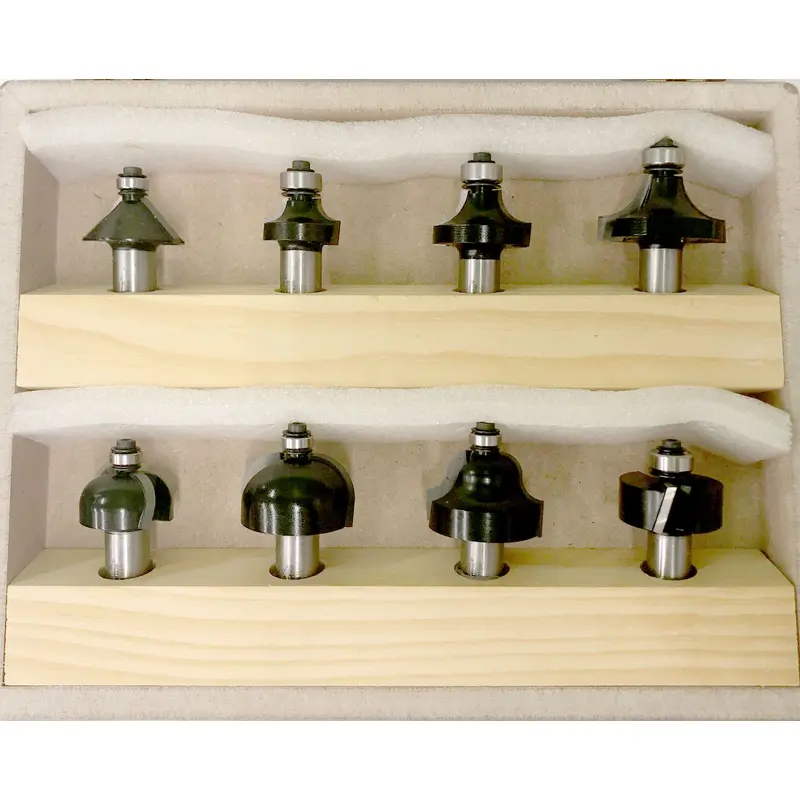 Timberline TRS-180 8-Piece 1/2" Shank Router Bit Profile Set