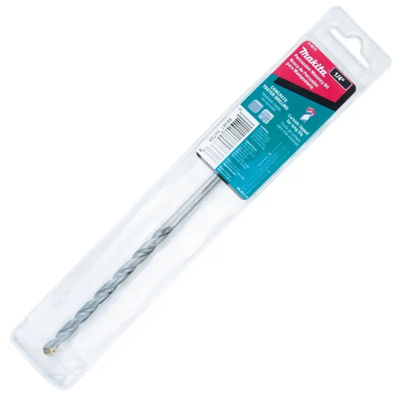 Makita B-68775 1/4" x 6" Carbide Tipped Percussion Masonry Hammer Drill Bit