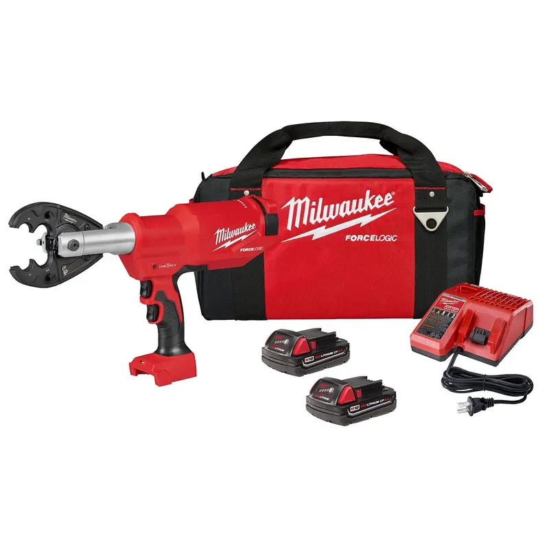 Milwaukee 2977-22O M18 Force Logic 6T Pistol Utility Crimper w/ O-D3 Jaw 2.0Ah Kit