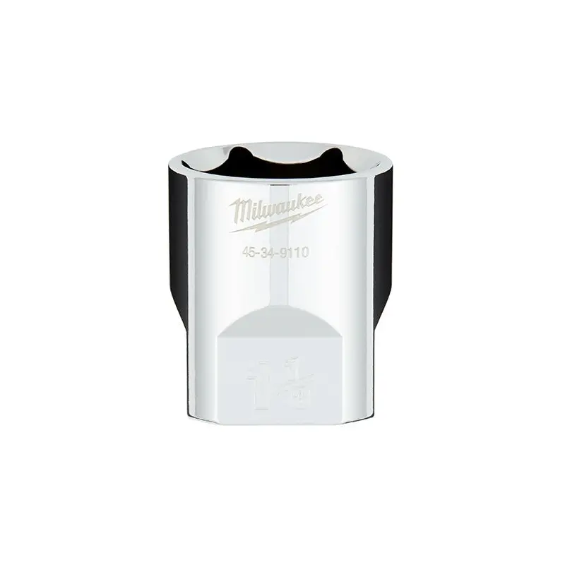 Milwaukee 45-34-9110 1/2" Drive 1-1/8" SAE 6-Point Socket with FOUR FLAT Sides