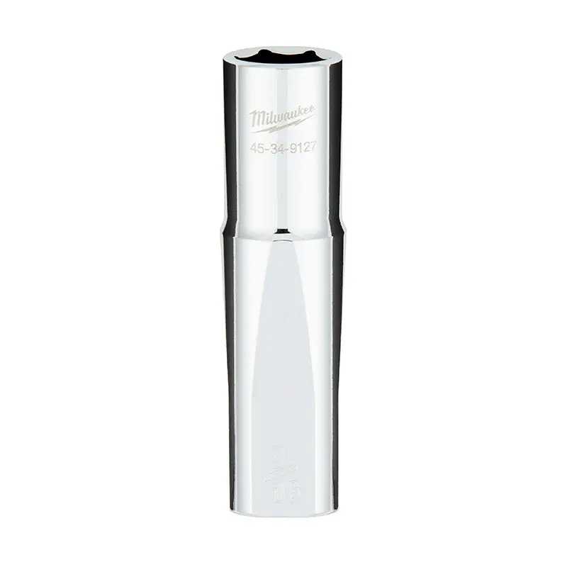 Milwaukee 45-34-9127 1/2" Drive 9/16" SAE 6-Point Deep Socket with FOUR FLAT Sides