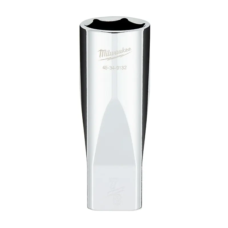 Milwaukee 45-34-9132 1/2" Drive 7/8" SAE 6-Point Deep Socket with FOUR FLAT Sides