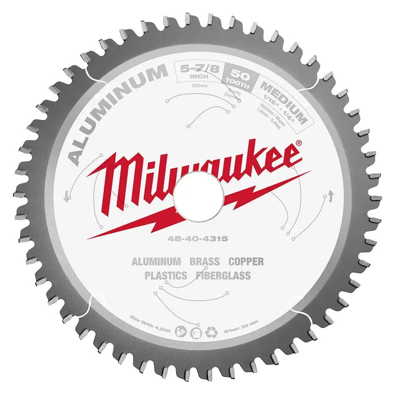 Milwaukee 48-40-4315 5-7/8 in. Aluminum Cutting Circular Saw Blade