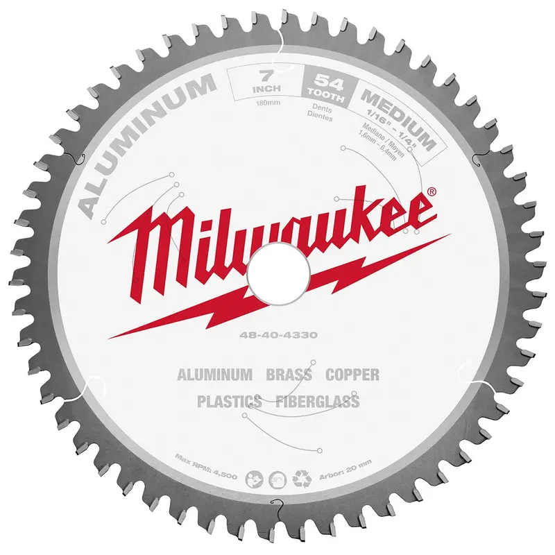 Milwaukee 48-40-4330 7 in. Aluminum Cutting Circular Saw Blade