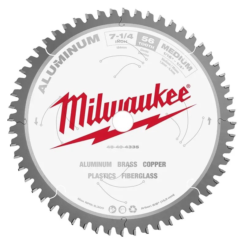 Milwaukee 48-40-4335 7-1/4 in. Aluminum Cutting Circular Saw Blade