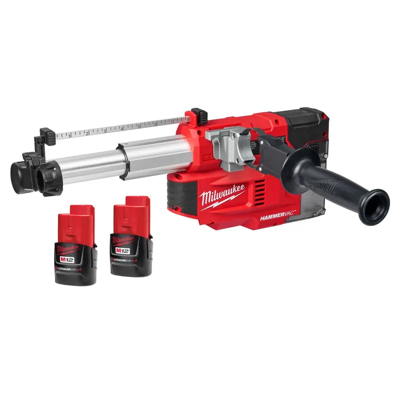 Milwaukee 2509-22 M12 HAMMERVAC Universal Dust Extractor 2.0Ah Kit