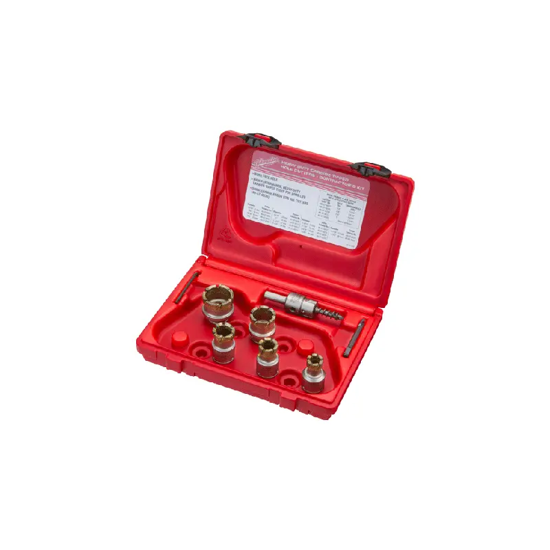 Milwaukee 49-22-8210 Carbide Cutter Steel Plate Contractor's 5-Piece Kit