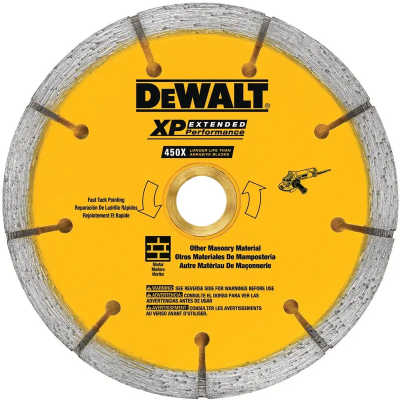 DeWalt DW4739S 6 in. x.250 XP Sandwich Tuck Point Blade
