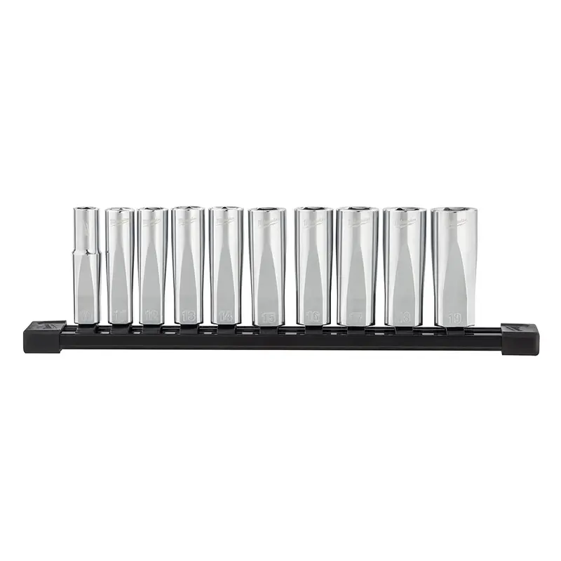 Milwaukee 48-22-9505 3/8-inch Drive 10-Piece Deep Well Socket Set - Metric