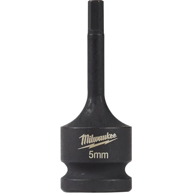 Milwaukee 49-66-5145 Shockwave Lineman's 1/2-Inch Drive - 5mm Hex Bit Socket