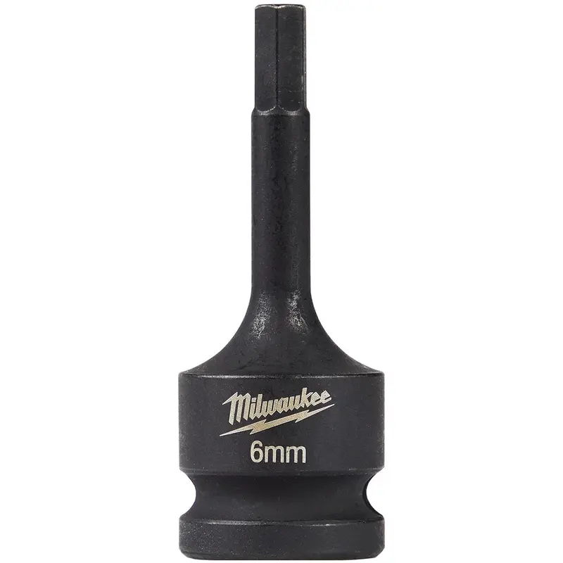 Milwaukee 49-66-5146 Shockwave Lineman's 1/2-Inch Drive - 6mm Hex Bit Socket