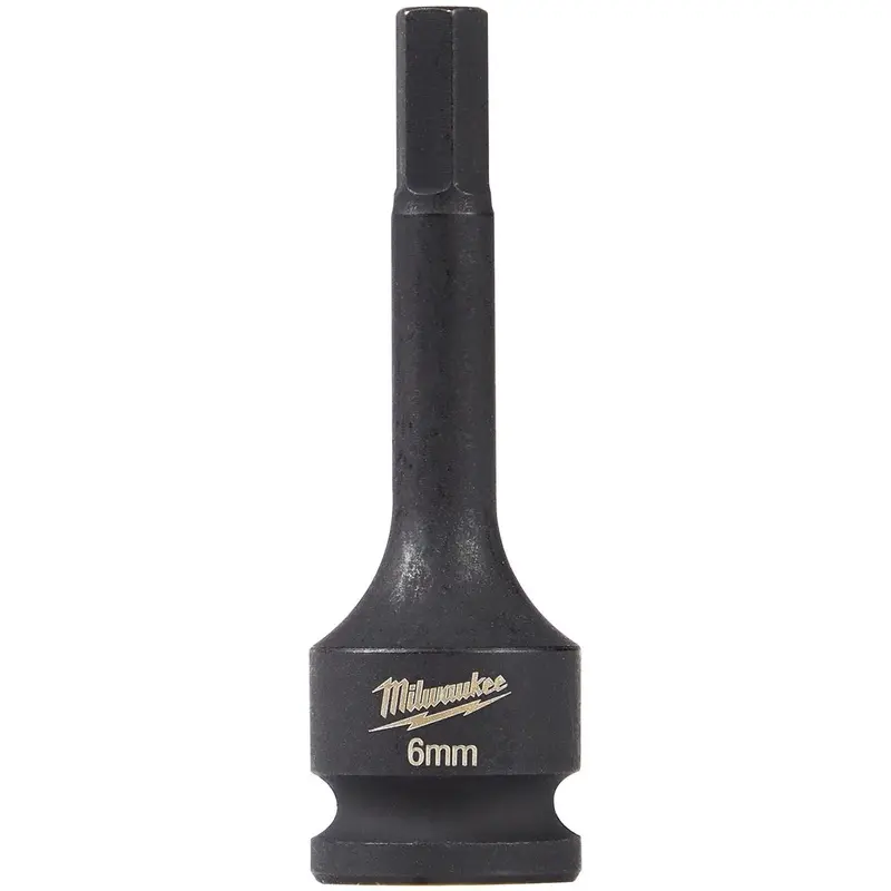 Milwaukee 49-66-5156 Shockwave Lineman's 3/8-Inch Drive 6mm Hex Bit Socket