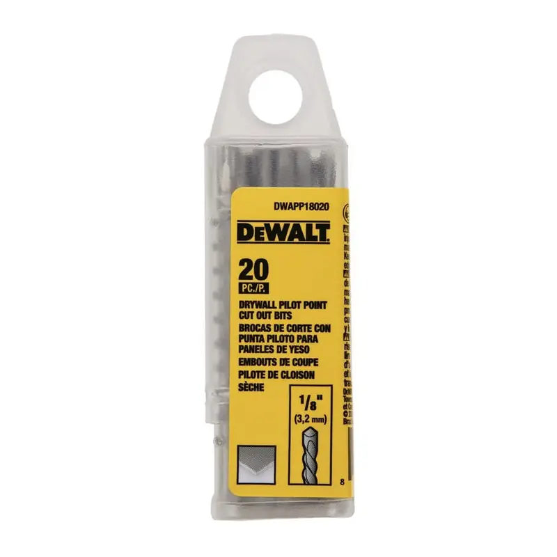 Dewalt DWAPP18020 1/8 Pilot Point - 20-Pack