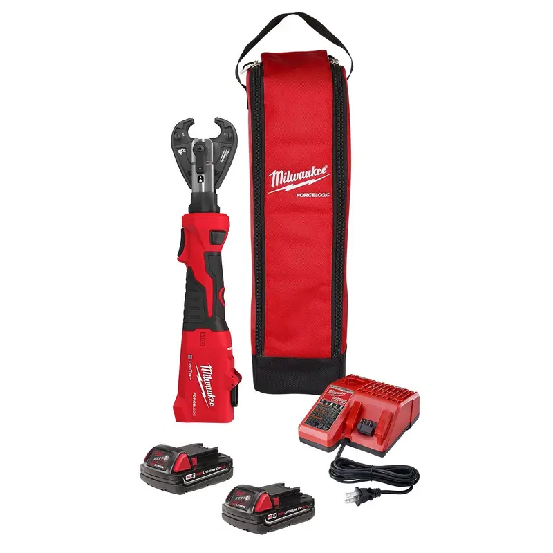 Milwaukee 2978-22 M18 FORCE LOGIC 6T Linear Utility Crimper Kit with Snub Nose Jaw 2.0Ah Kit