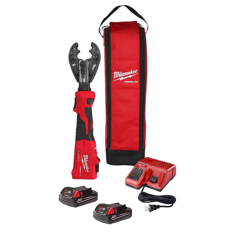 Milwaukee 2978-22BG M18 FORCE LOGIC 6T Linear Utility Crimper Kit with BG-D3 Jaw 2.0Ah Kit