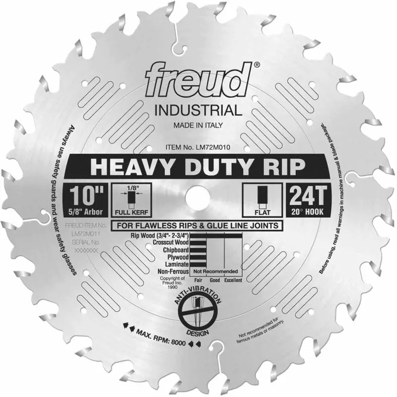 Freud LM72M010 10 in. Heavy-Duty Rip Blade