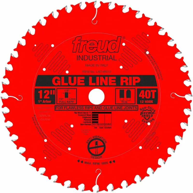 Freud LM74R012 12 in. Glue Line Ripping Blade
