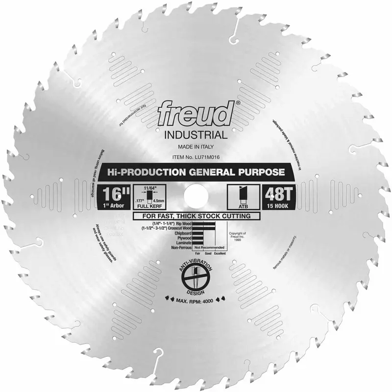 Freud LU71M016 16 in. High-Production General Purpose Blade