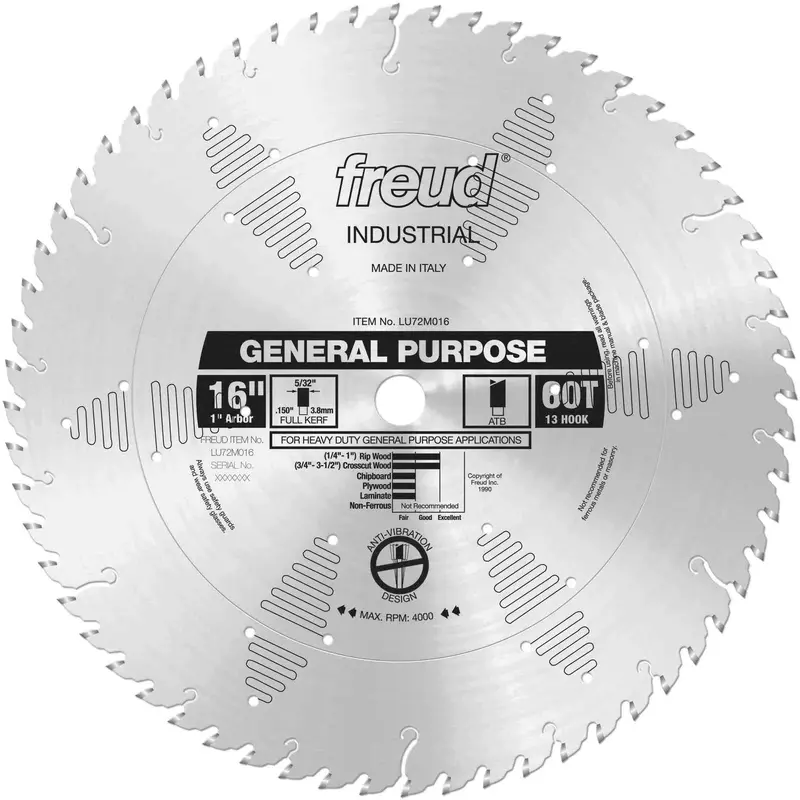 Freud LU72M016 16 in. General Purpose Blade